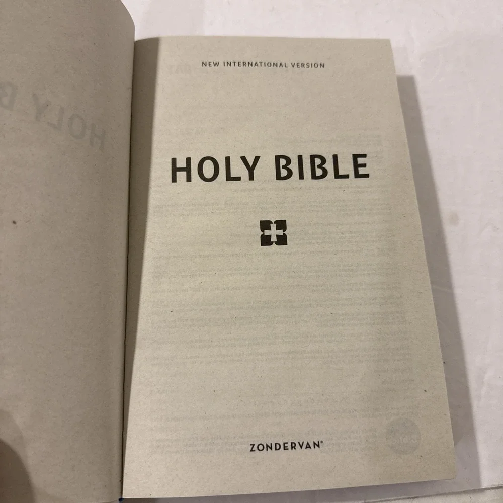 NIV Holy Bible Blue Leather-Look Red Letter Edition 2011 Zondervan Indexed Maps‎